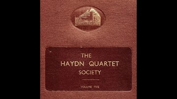 Haydn: String Quartet in F major, Op. 77, No. 2 - Pro Arte Quartet