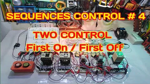 SEQUENCES CONTROL #4  Two Controls  First On / First Off (Tagalog) Basic Motor Control Tutorial