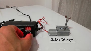 12v 92 rpm dc motor Speed ​​test