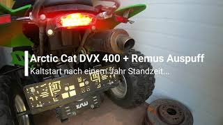 coldstart REMUS exhaust on a Arctic Cat DVX 400 - after 1 year