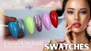 Swatches Floral Cocktail Collection La Femme Professionnel | Stendiamo insieme i colori!