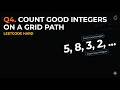 Leetcode 3906 | Q4. Count Good Integers on a Grid Path | Weekly Contest 498