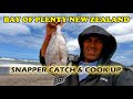 Snapper Fish Catch &amp; Cook Up At Camp Site (New Zealand)