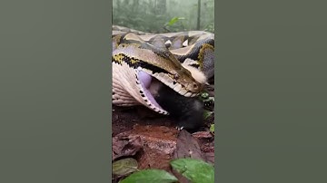 A Giant King Cobra Really Tried to SWALLOW a Python?