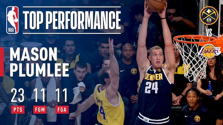 Mason Plumlee Goes PERFECT From the Field vs. L.A....