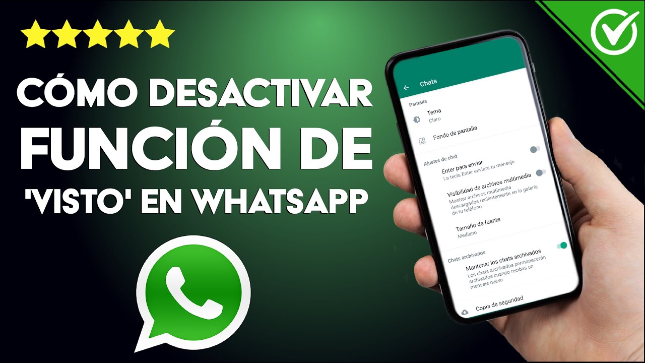 Como hacer que solo salga un tick en whatsapp