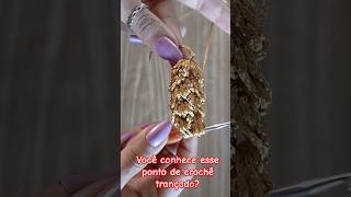 Vem comigo aprender no canal Arte handmade!!!🧶😍 #colardecroche #pontodecrochê #diycrochet #crochet