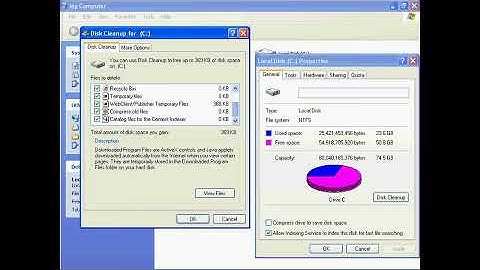 How to do a file clean-up basic way on Windows XP