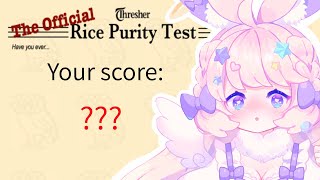 Angel Vtuber takes Purity Test ┃Rice Purity Test