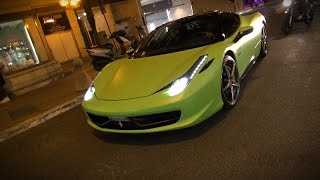 LIME GREEN Ferrari 458