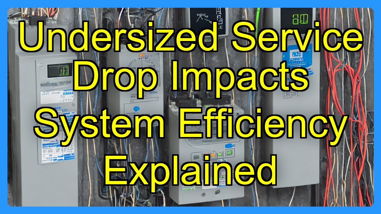 Undersized Service Drop Impacts System Efficiency Explained