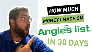 ANGIE'S LIST REVIEW & How much money I made in the the first 30 days screenshot 3