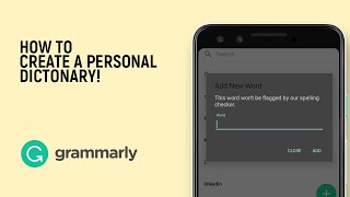 How to Create Personal Dictionary in Grammarly App screenshot 4
