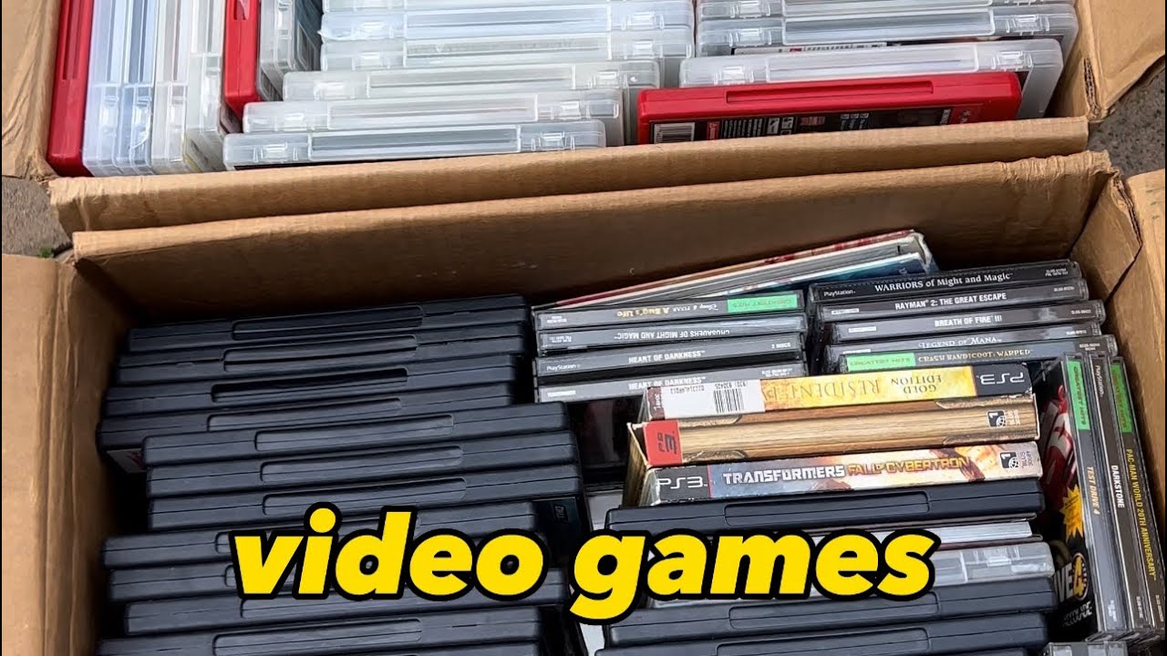 100LB Videogame collection trade in! YouTube