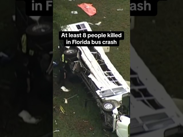 At least 8 killed in Florida bus crash #shorts