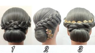 3 Beautiful Braided Bun Hairstyles for Short Hair I 3 Tutorial Sanggul Modern untuk Rambut Pendek