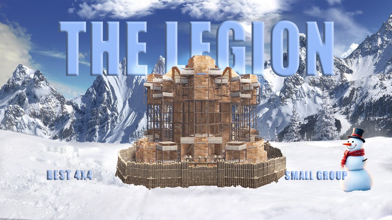 The LEGION - 4X4 - Small Group Base  Rust Base Designs 2026 
