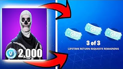how to refund skins dances gliders pickaxes in fortnite season 8 fortnite refund duration 3 15 - refund skins fortnite