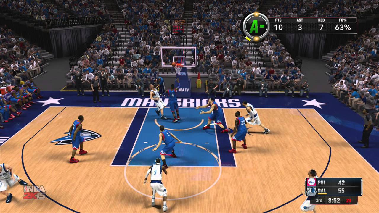 Nba 2k15 Xbox 360 My Career 76ers V Mavericks Youtube