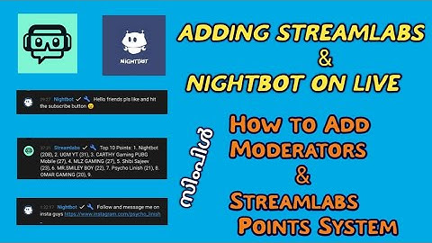 How to enable Streamlabs & Nightbot on live stream|how to enable points on streamlabs|Nightbot