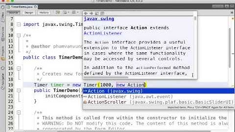 Java Swing Timer Demo