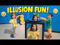 Museum of Illusions for Kids | Neva &amp; Nali Discover Optical Illusions in Seattle! 🎭✨