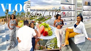 OUR BABY MOON 👼🌙 VLOG || LAST TRIP BEFORE WE BECOME MUM \& DAD || BABY MOON IN DUBAI||DUBAI VLOG 2023
