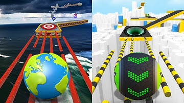 🛑 Going Balls VS GyroSphere Trials, Rolling Ball Sky Escape, Action Balls, Space Rolling Balls