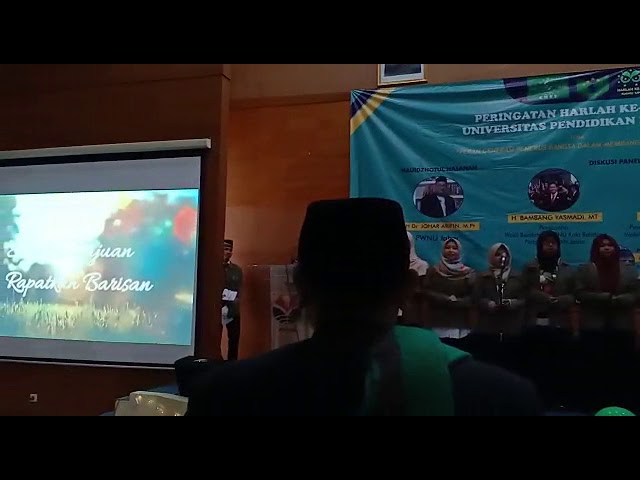 Mars KMNU Menggema di Gedung FPIPS UPI (HARLAH KMNU Ke-10 2019) class=