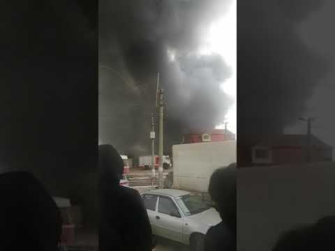 Пожар на Качинском рынке. Волгоград, 16 февраля 2021