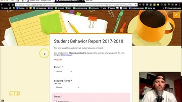 How To Document Student Behaviors With Google Forms