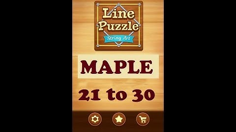 Line Puzzle: String Art Maple Level 21 to 30 Walkthrough | LinePuzzle: String Maple Levels