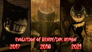 Evolution of Bendy/Ink Demon in Bendy Game Series (2017~2021)