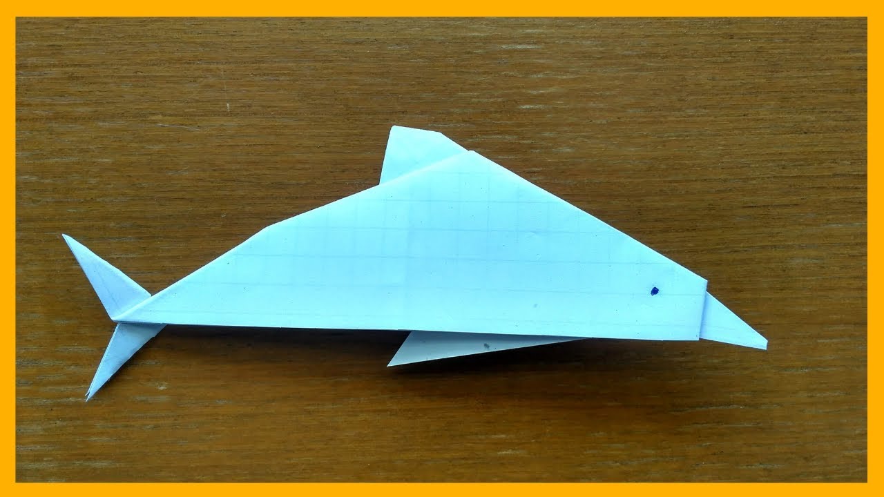 ORIGAMI Dauphin En Papier TUTO Facile YouTube