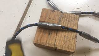 Making cast net : Loading Lead line