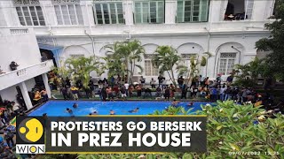 Sri Lankan President flees, Angry protesters take over President's house | World News | WION