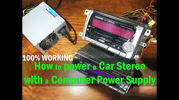How to Power a Car Stereo with a Computer Power Supply 100% Working