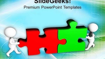 3d man assembling business puzzle pieces powerpoint templates ppt backgrounds for slides 0413