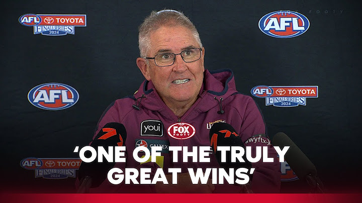 Fagan full of praise for brave Lions in epic comeback win | Brisbane Press Conference | Fox Footy
