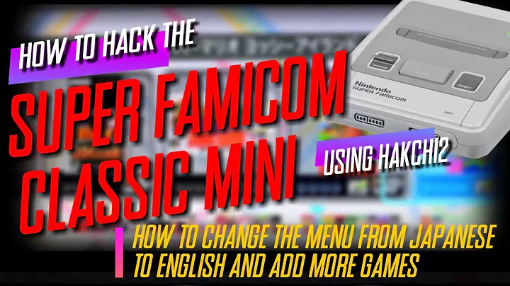 How to mod your Super Famicom Mini to English!!