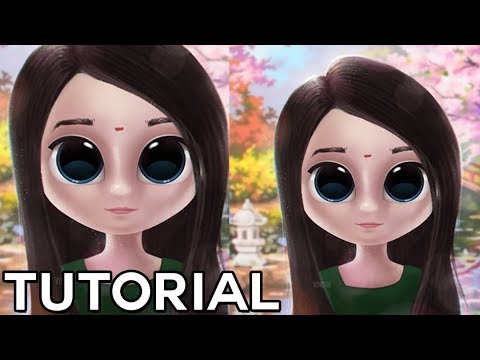 Cute😍 Character Design Full Length Photoshop Tutorial | MutualGrid