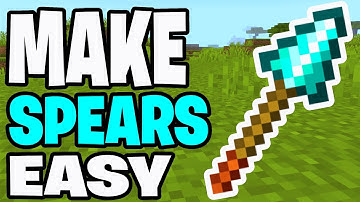 How To Make Spears In Minecraft! - Java & Bedrock