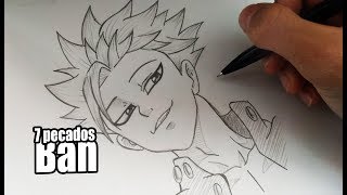 Cómo dibujar a Ban *PASO A PASO*| Los 7 Pecados Capitales | Nanatsu no Taizai