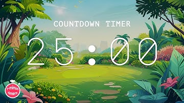 25 Minute Chill Classroom Timer | Acoustic Playlist with soft alarm