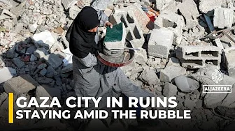 Palestinian mother vows to remain in destroyed Gaza home, appealing for aid and peace