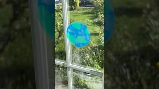 Simple DIY window stickers - Earth Day edition 💙🌍💚