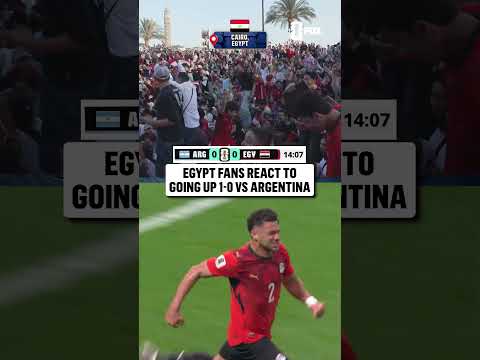 Cairo LOVED that first goal from Egypt