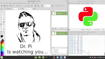 I Draw Dr. Pi Like A Printer with PyAutoGUI feat. Hans Zimmer | Drawing automation with Python