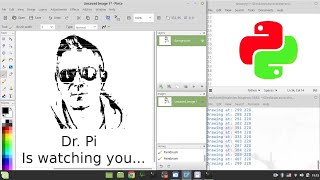 I Draw Dr. Pi Like A Printer with PyAutoGUI feat. Hans Zimmer | Drawing automation with Python