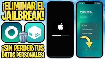 TUTORIAL SIN PC ✅ CÓMO QUITAR EL JAILBREAK iOS 15 DOPAMINE DE FORMA RÁPIDA Y SEGURA